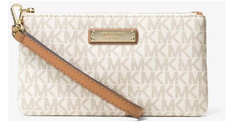 michael kors medium jet set wristlet|michael kors jet set crossover.